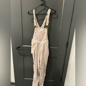 We Wore What Linen Overalls